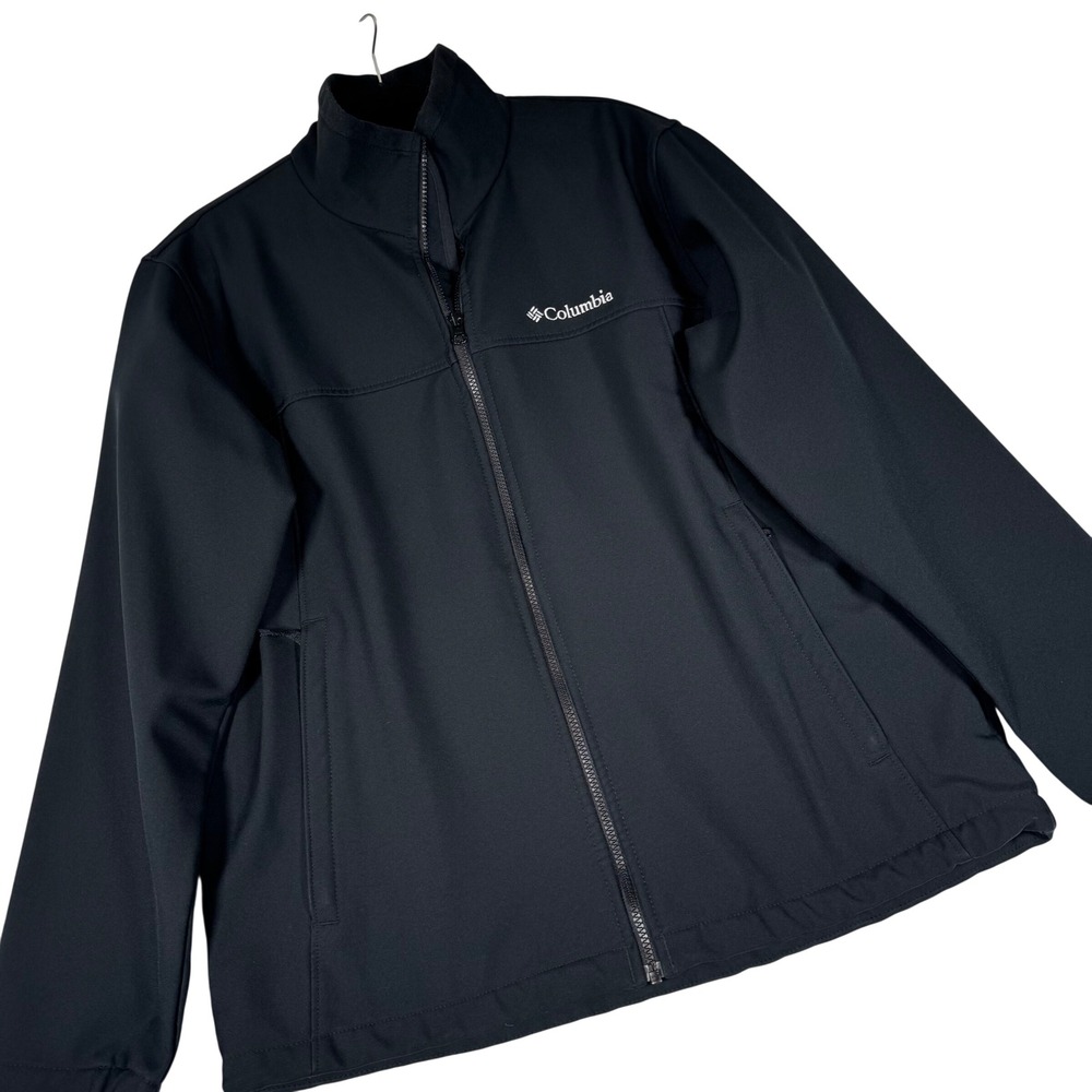 Columbia Softshell Jacket Men Large Black Ascender Full Zip XM6093 Gorpcore Coat